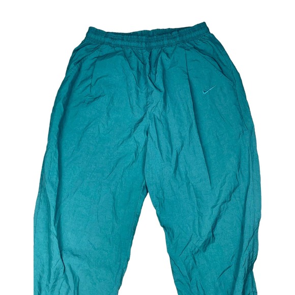 Vintage Y2K Nike Green Jogger Windbreaker Pants Joggers Y2K Track Pants - Picture 2 of 7